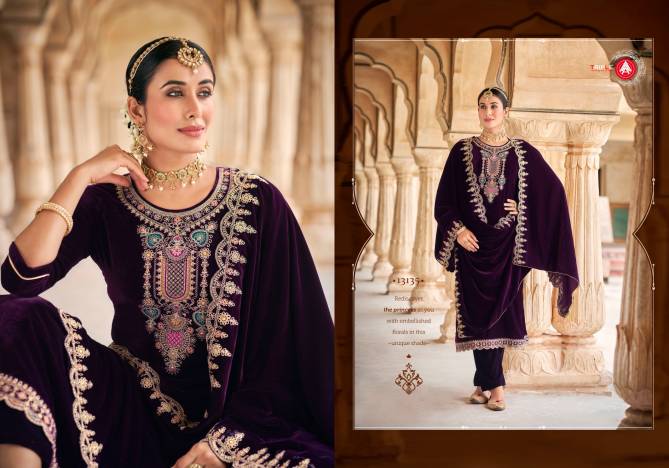 Adakari Velvet By Triple Aaa Designer Salwar Suits Wholesale Online